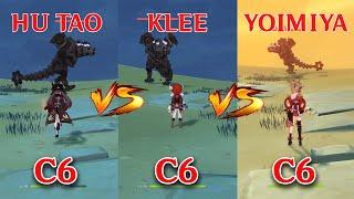 Hu Tao vs Klee vs Yoimiya! Who is the best DPS?? Gameplay COMPARISON!!