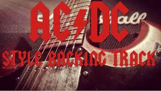 AC/DC Style Backing Track in A