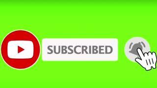 Green Screen Subscribe Button || With Bell Icon || Animated