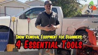 Snow Removal Equipment for Beginners: 4 Essential Tools