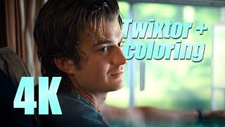 Steve Harrington 4K scenepack with coloring for edits MEGA (Part 3)