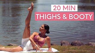 20 MIN THIGHS & BOOTY PILATES WORKOUT || Sculpting Mat Pilates (No Equipment)