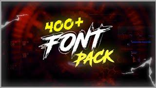 Best Gaming And Gfx Fonts 2020 || 400+ Gaming Font Pack For Free.