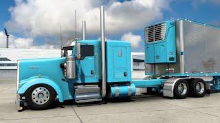 Kenworth W900L - (Stretched Large Car) - Detroit Power - American Truck Simulator