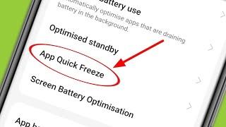 What is App Quick Freeze in Realme Phone