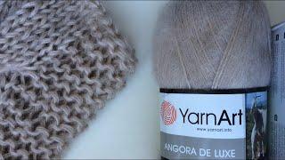 Обзор пряжи YarnArt Angora De Luxe сравнение с Nako Mohair Delikate. Пример работы и вто.