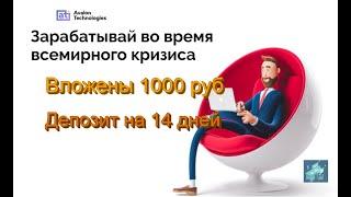 Инвестиции с компанией Авалон технолоджис | Вложил 1000 руб на 14 дней