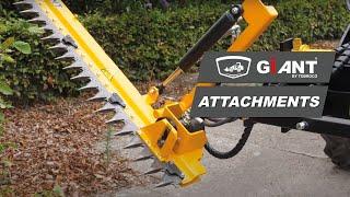 HEDGE CUTTER // GIANT LOADERS AND SKID STEER LOADERS