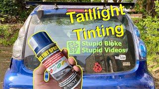 Spray Tinting Taillights, Easy Taillight Tint. Cheap Car Mods! (CityBug/C1/Aygo/107)