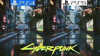 Cyberpunk 2077 PS4 vs PS5 - Patch 2.12 - Graphics Comparison - Framerate - 4K - Loading Times 60FPS