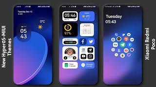 3 New HyperOS-MIUI Themes for Xiaomi,Redmi,Poco | Best HyperOS-MIUI Themes
