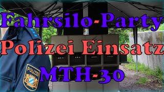 Polizei Einsatz wegen Ruhestörung! | Fahrsilo Geburtstags Party | PA-Anlage MTH-30 am Limit!