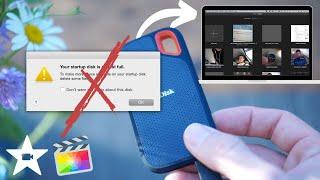 Edit in iMovie 2023 from an External Harddrive (SanDisk Extreme)