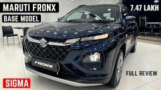 2023 Maruti Suzuki Fronx Sigma Base Model - On-Road Price, Features, Interiors | Fronx Base Model
