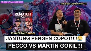 Gokil!!! Adu 13 Overtake Bagnaia VS Martin, Marquez Ndlosor Why? - MalaysianGP 2024