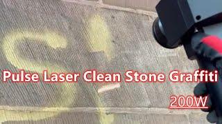 Pulse laser clean Stone Graffiti  200w