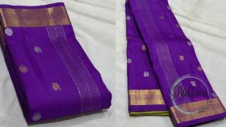 New Collection small border Pure Kanchi silk saree|@millionsarees|#milliondesigns|whatsapp6305863923