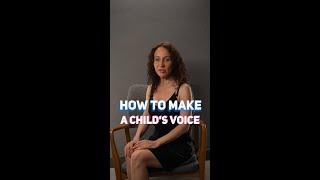 How to make a child's voice #vocal #voice