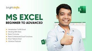 ঘরে বসে Microsoft Excel শিখুন Bright Skills এর সাথে!