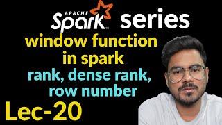 window function in pyspark | rank and dense_rank | Lec-15