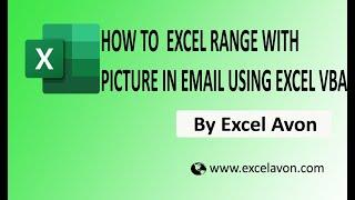 How to send Excel Range with Picture In Email Using Excel VBA