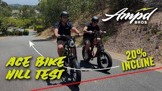 Field Testing - ACE Bike 20% Hill Climb - Single vs Dual Motor