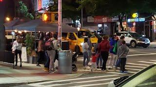 NYC LIVE Walking Times Square, Restaurant Row, 9th Avenue, Manhattan (October 3, 2020)