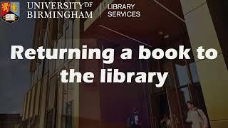 Returning books to the Main Library