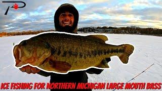 Ice Fishing for Northern Michigan Largemouth Bass