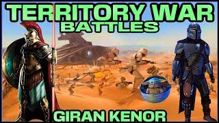 TERRITORY WAR BATTLES - GIRAN KENOR SQUADS BEATEN - SWGOH/TW