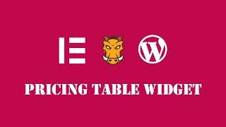 How to Build Custom Elementor Widgets - EP9 - Pricing Table Widget