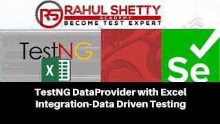 TestNg DataProvider and Excel Integration for Data Driven Testing - Selenium