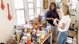 SMALL CLUTTERED KITCHEN PANTRY MAKEOVER (for under $40 dollars)! Declutter With Friends!