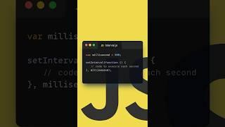 Beginner JS Tutorial Run Code Every Second setinterval Function #javascript #shorts