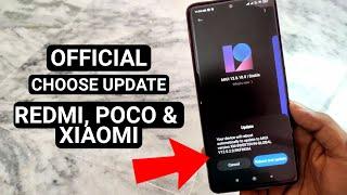 Choose Update Package - Official Way To Install MIUI 12.5 for Redmi, Poco, Mi & All Xiaomi Phones