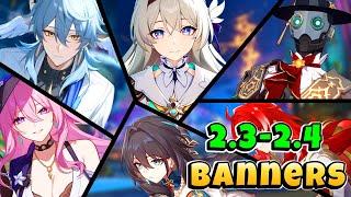 Version 2.3 and 2.4 Upcoming Characters Banners Roadmap including Reruns | Honkai Star Rail