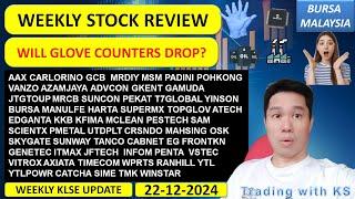 Weekly KLSE BURSA Review - 22-12-2024 WILL GLOVE COUNTERS DROP?HARTA TOPGLOV  YTL YTLPOWR GAMUDA