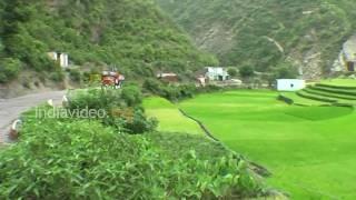 Roadside Village at Joshimath Chamoli Uttarakhand