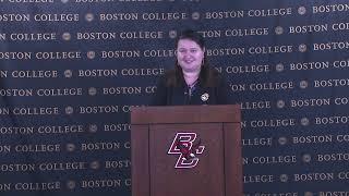 Ukrainian Ambassador Oksana Markarova Press Conference | Boston College