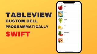 UITableView in Swift programmatically with Custom Cell for beginners