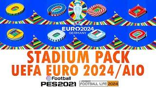 NEW STADIUM PACK EURO 2024 PES 2021& FL24 / AIO / SIDER #pes2021 #stadium #euro2024
