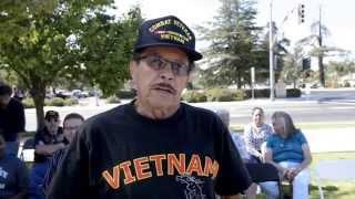 Vietnam Combat Veteran Jim Lopez Supporting Pedro Rios