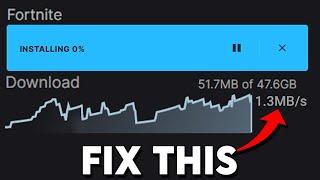 SLOW DOWNLOAD SPEEDS? Do this to BOOST DOWNLOAD SPEEDS on Epic Games Launcher (2024)