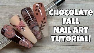 Chocolate Fall Nail Art Tutorial  | Nail Reserve | Crystal Parade