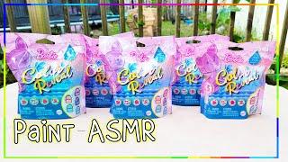 PAINT ASMR | Barbie Pets Color Reveal Backpack unpacking haul asmr