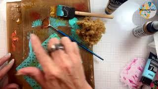 Live: Chat & Craft: Patina on Black Cardstock