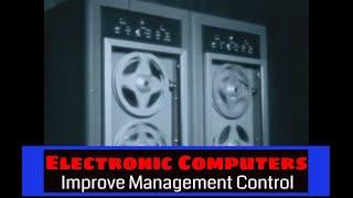 “ELECTRONIC COMPUTERS IMPROVE MANAGEMENT CONTROL” 1957 COMPUTER SCIENCE ANIMATED FILM XD66214