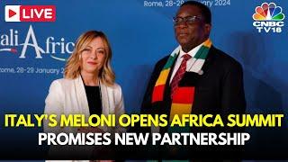 LIVE: Italy's Meloni Opens Africa Summit | Italian Premier Giorgia Meloni | Italy-Africa Ties | N18L