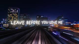 Marshmello x Jonas Brothers - Leave Before You Love Me (Lyric Video)