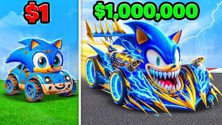 $1 To $1,000,000 GOD SONIC CAR In GTA 5!